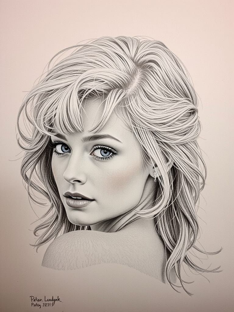 Blonde Model in Studio, High-Fashion Aesthetic