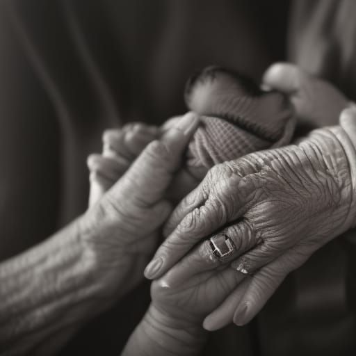 Touching Hands: Newborn and Elderly Connection