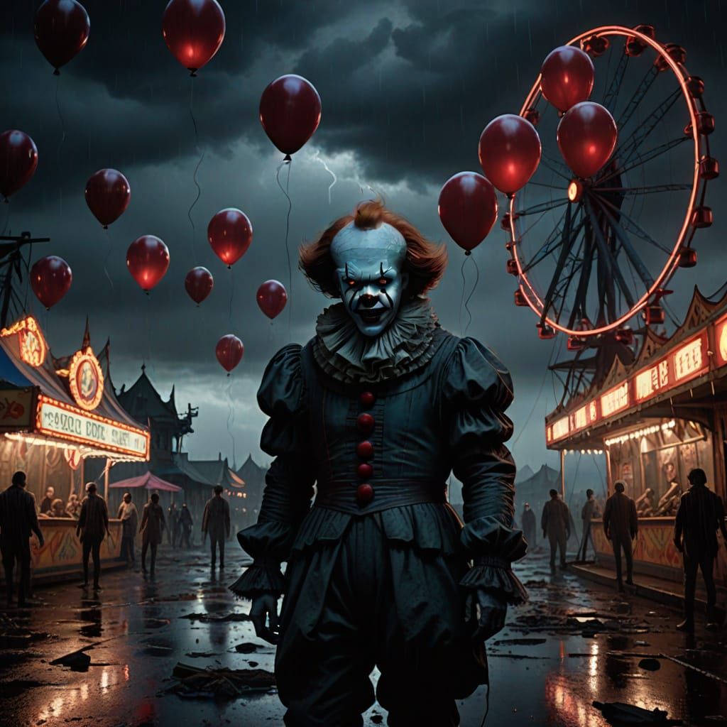 Dark Carnival Horror in Moody, Gothic Style