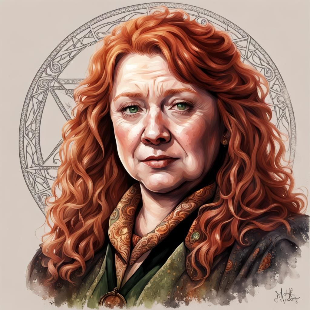 Molly Weasley: A Photorealistic Surrealist Portrait