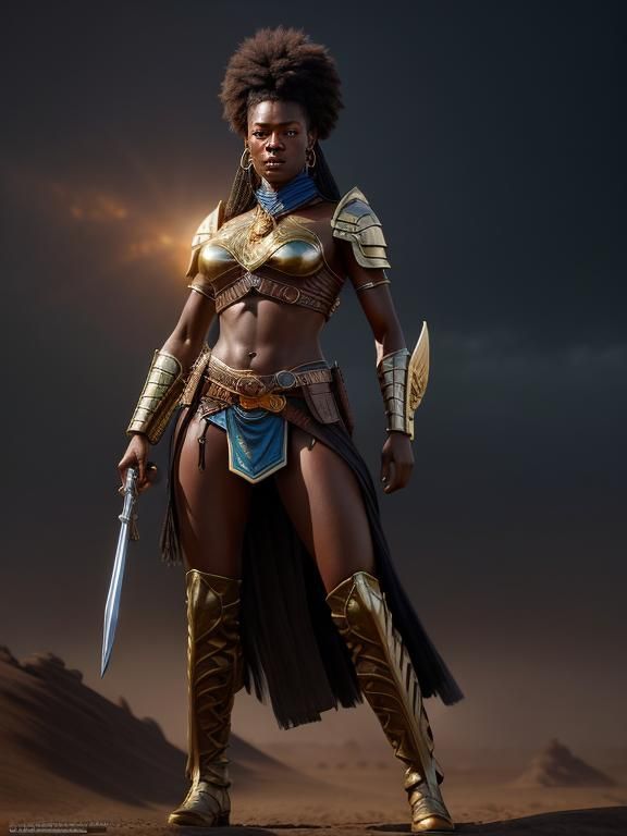 Female Agojie African warrior
