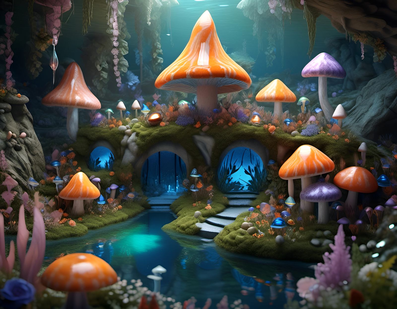 Crystal Mushroom Under Dwellers