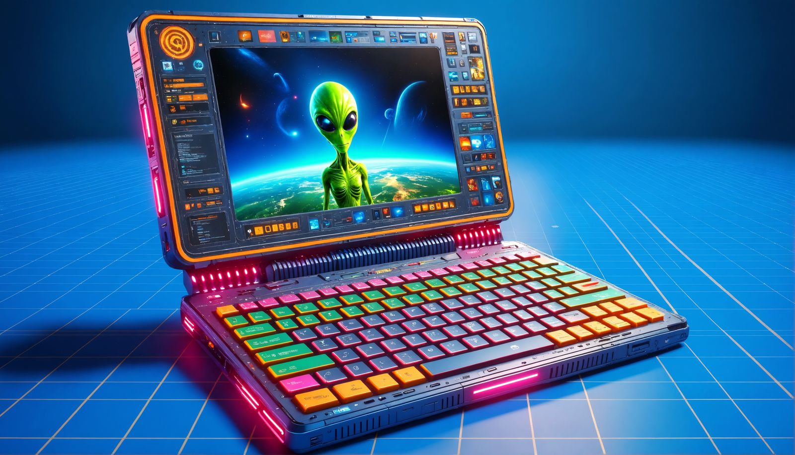 Detailed Extraterrestrial Laptop in Unreal Engine 5