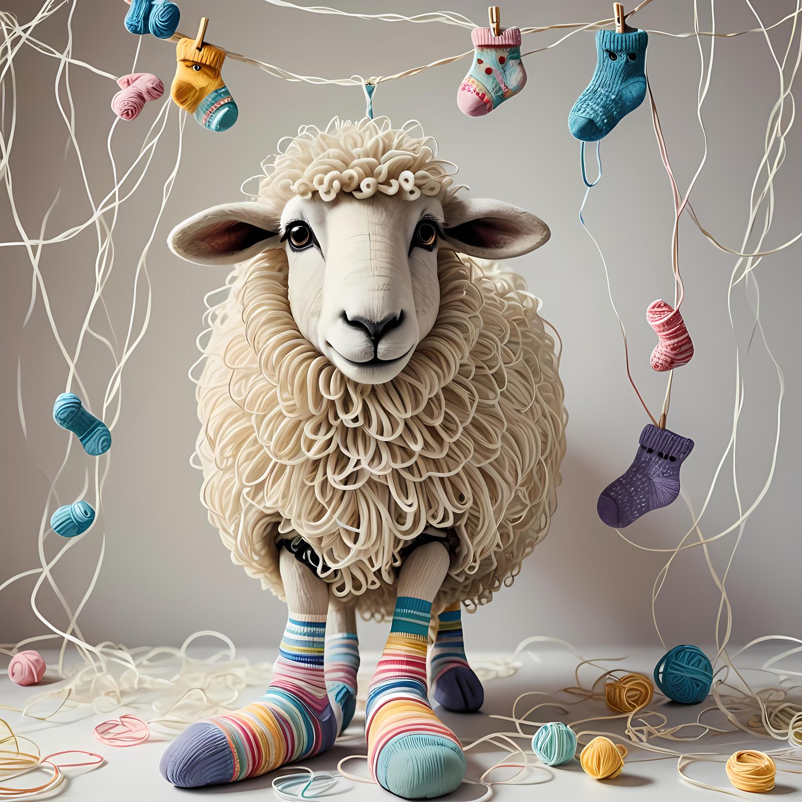 String Socks and Curious Sheep