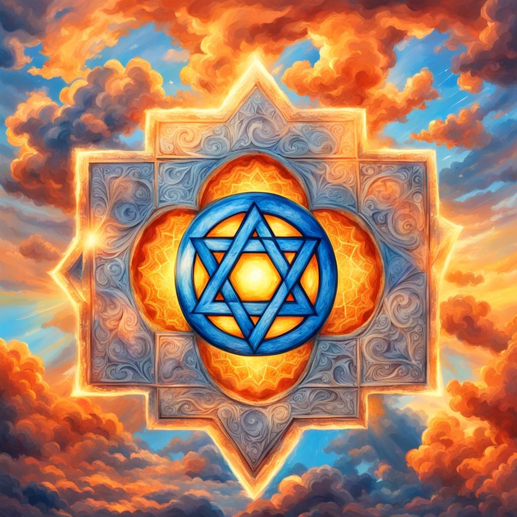 Star of David Ablaze in Divine Light