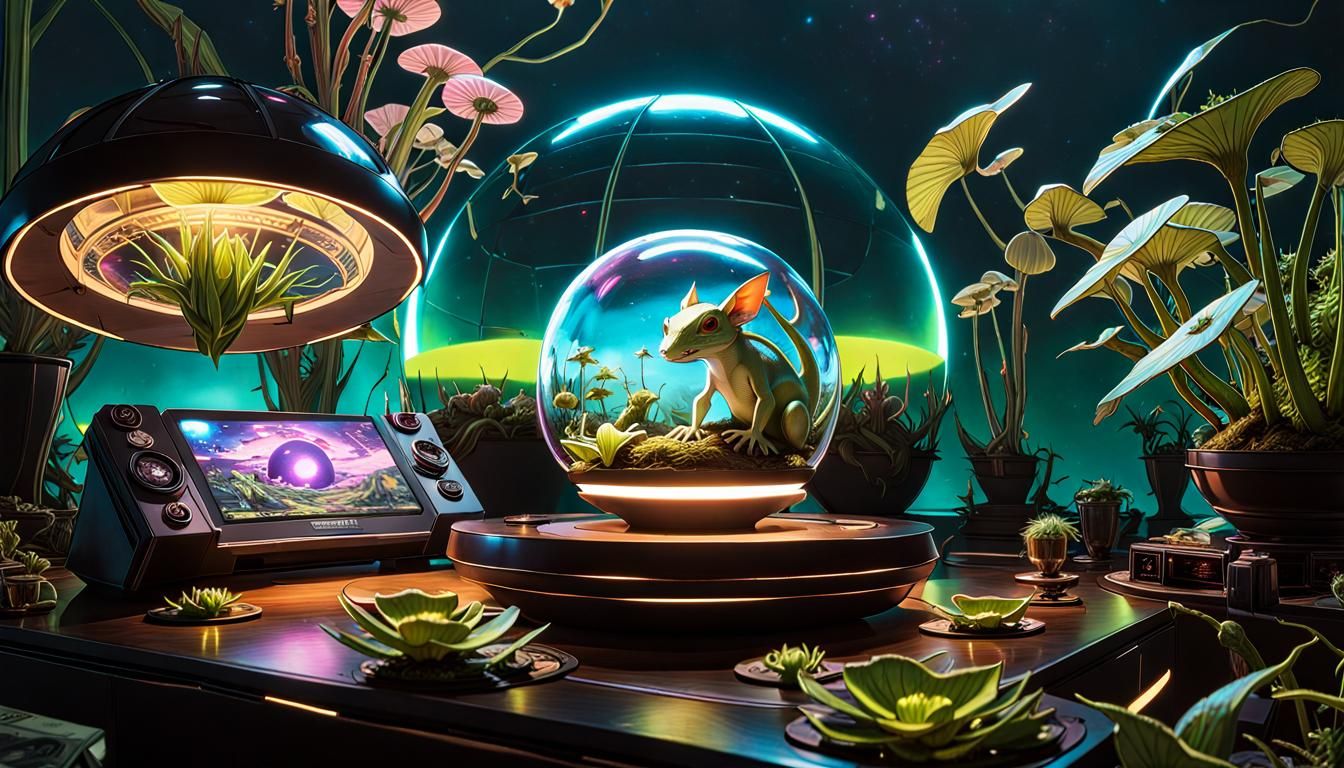 Goblin Tarot Cards with Holographic Orbs