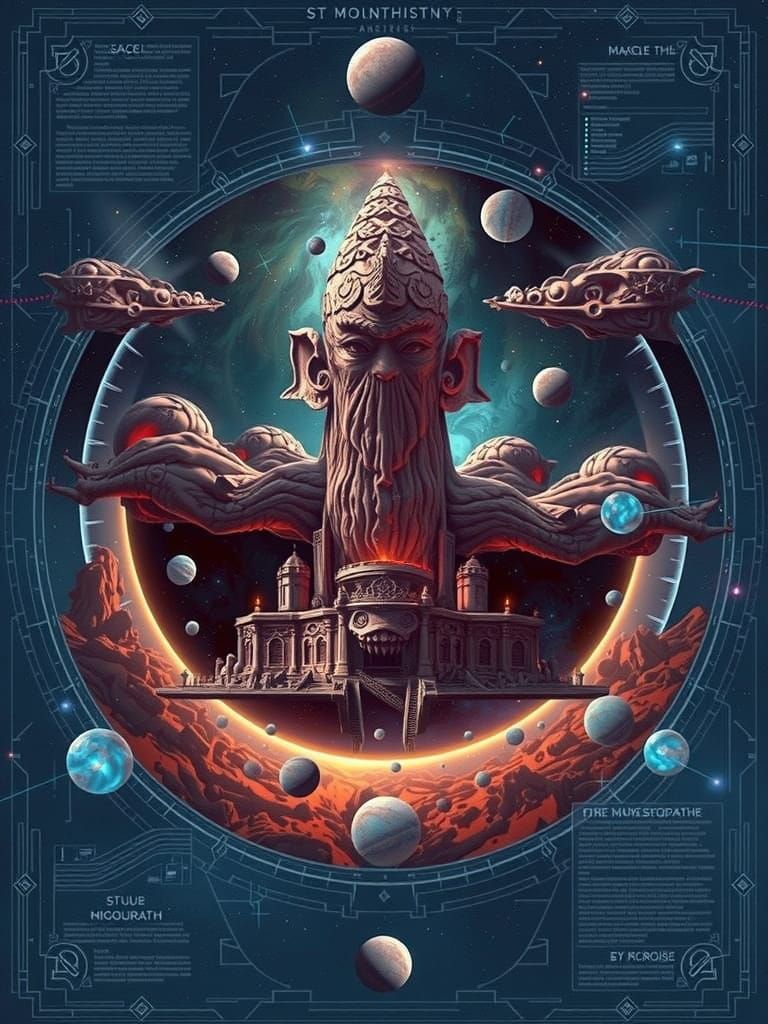 Ethereal Shub Niggurath, Elder God of Stars and Cosmic Dust