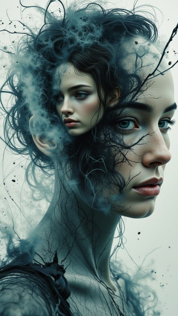 Supernatural Horror Triple Exposure Photography