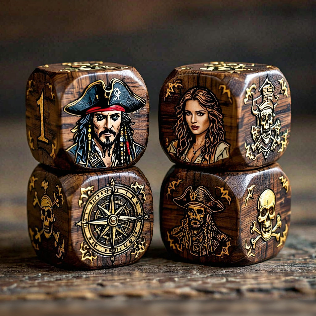Pirates of the Caribbean Dice with Jack Sparrow