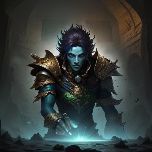 Hyperrealistic Tome in a Tomb Concept Art