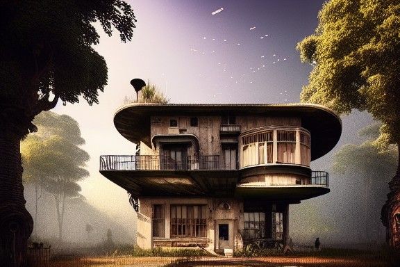 Ultra Tech Modern Clockwork Hacienda: Matte Painting