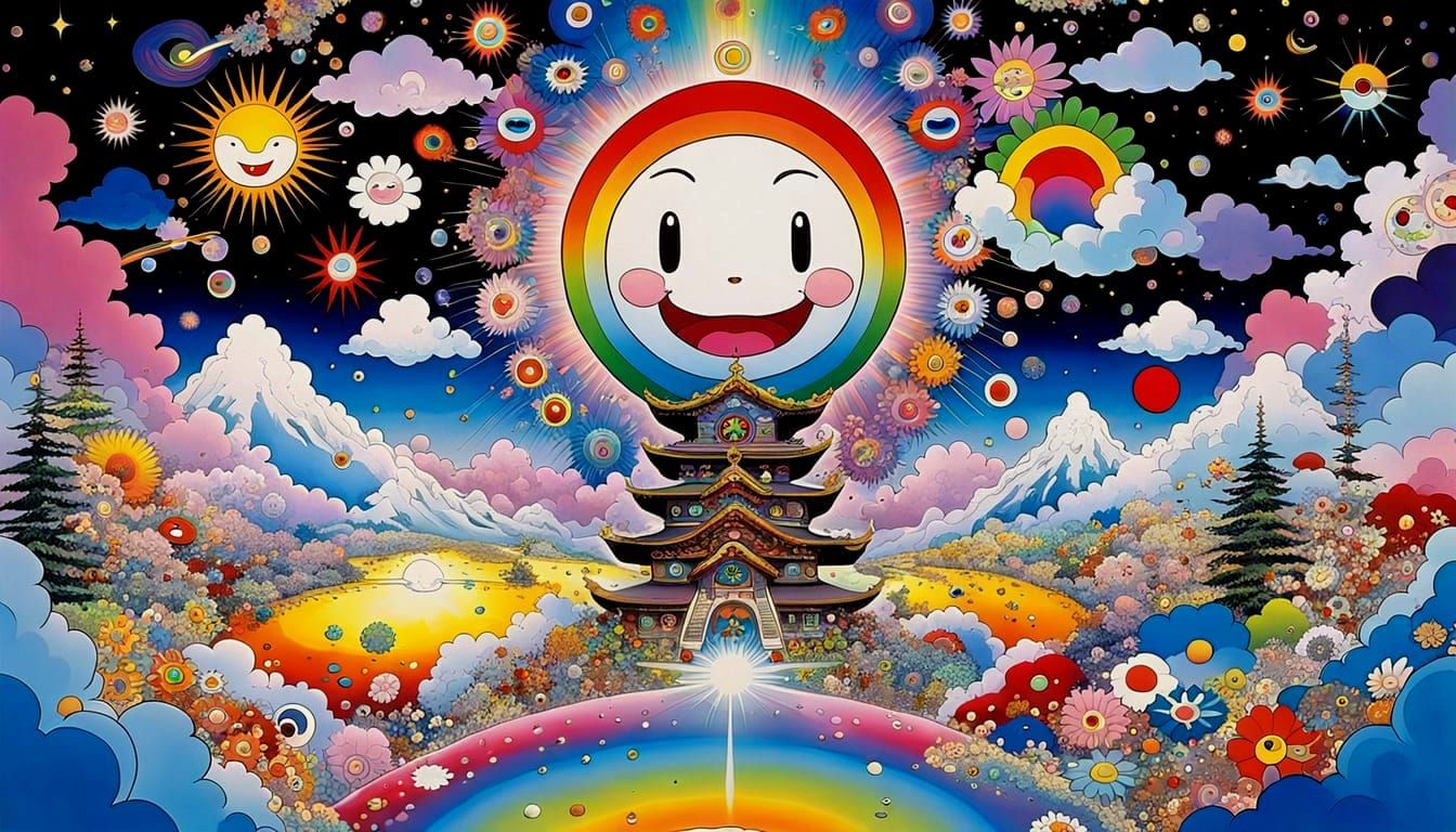 Healing Art Immersion in Cartoon Style