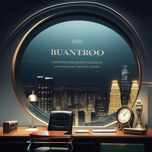 Business Executives Sealing Deal in Digital Art Style