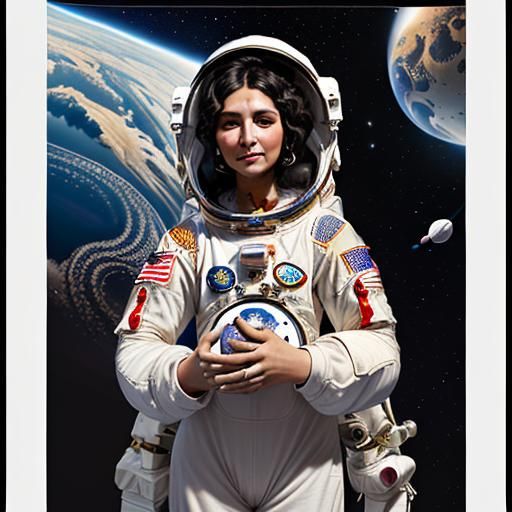 fortune-telling gypsy crossed with a astronaut