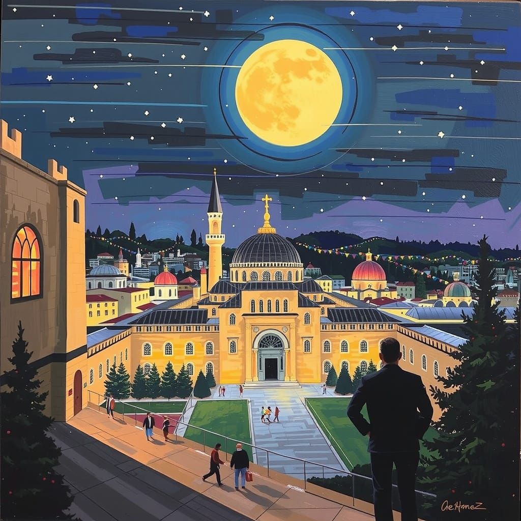 Futuristic New Jerusalem: A Digital Art Vision