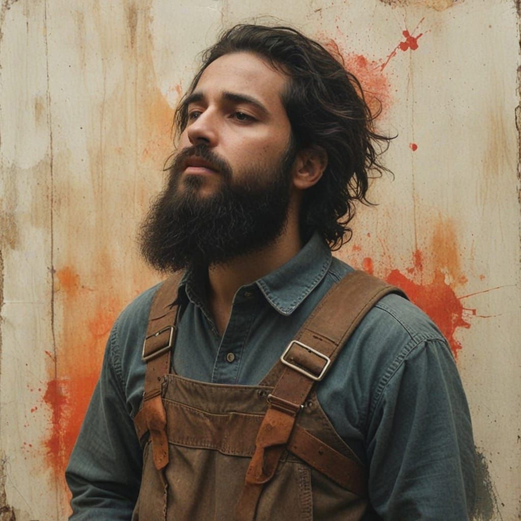 Sorrowful Landscape with Interconnected Elements