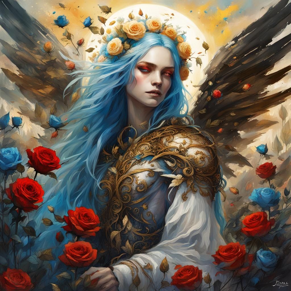 Fairy Queen in Gothic Dark Fantasy Art