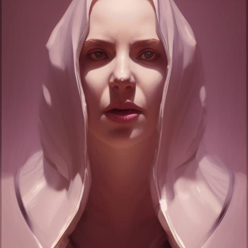 Detailed Portrait of Toriel in Art Nouveau Style