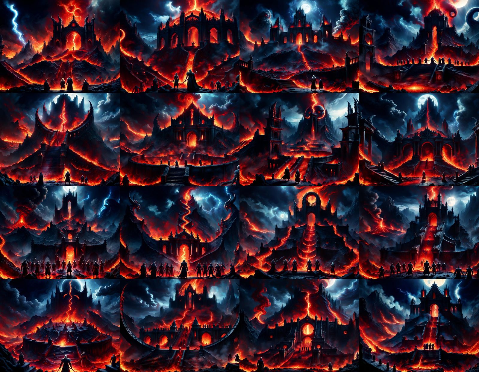 Epic Dark Fantasy Battle Scene in Cinematic Style