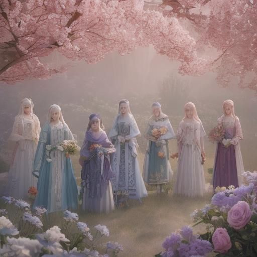 People of Different Ages Holding Roses