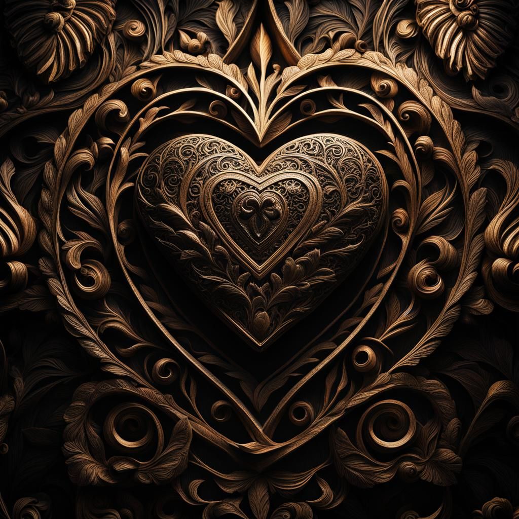 Heart in Flask: Hyperrealistic 64 Megapixel Image
