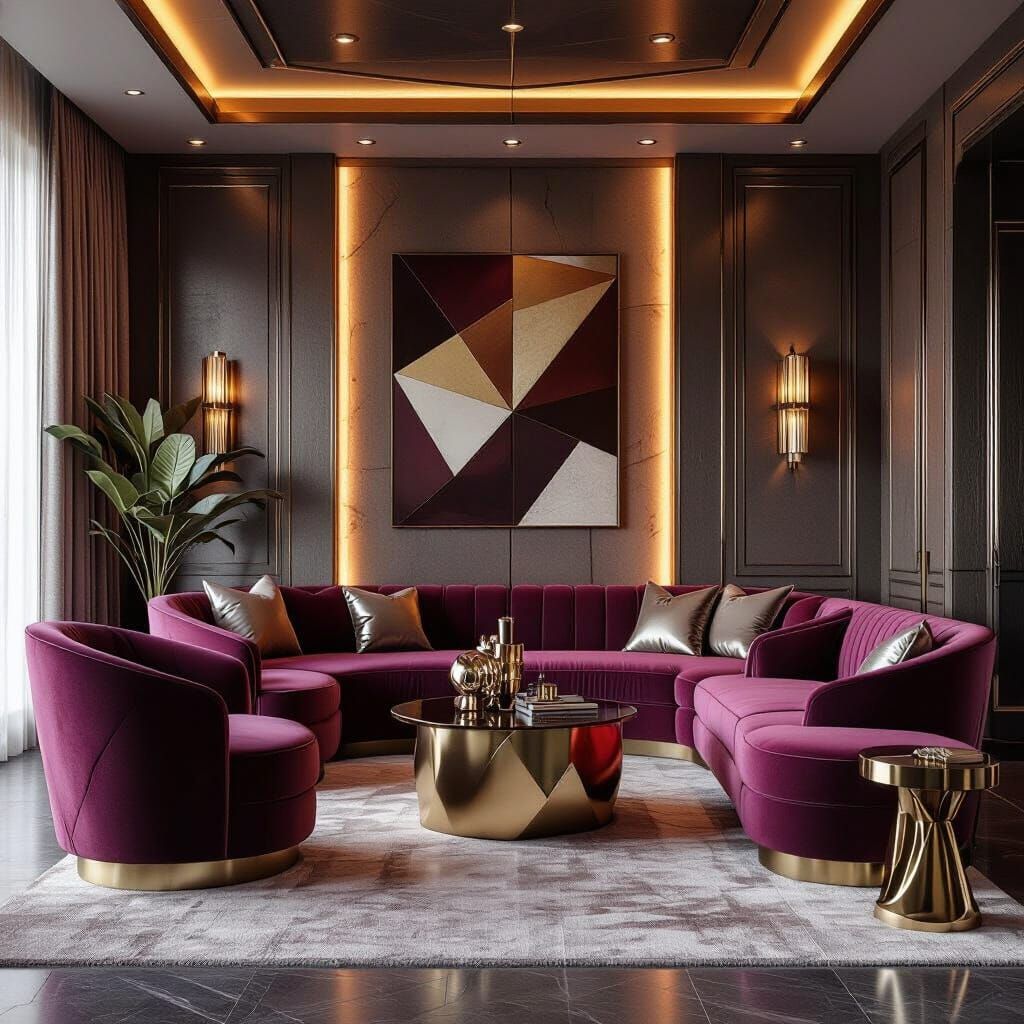 Luxurious Modern Interior Design with Jewel Tones