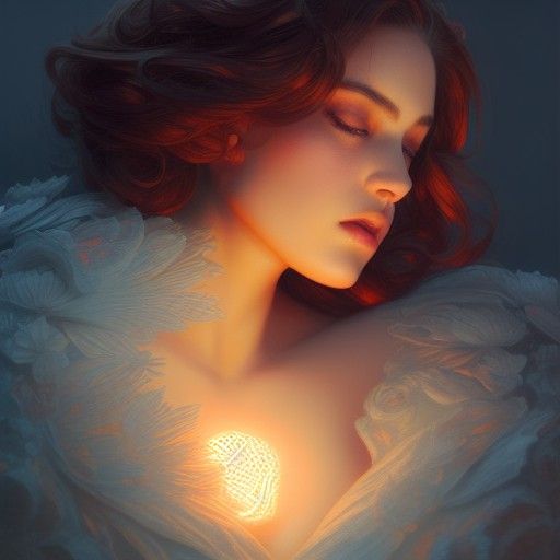 Voluptuous Woman in Sci-Fi Style, 8K Resolution