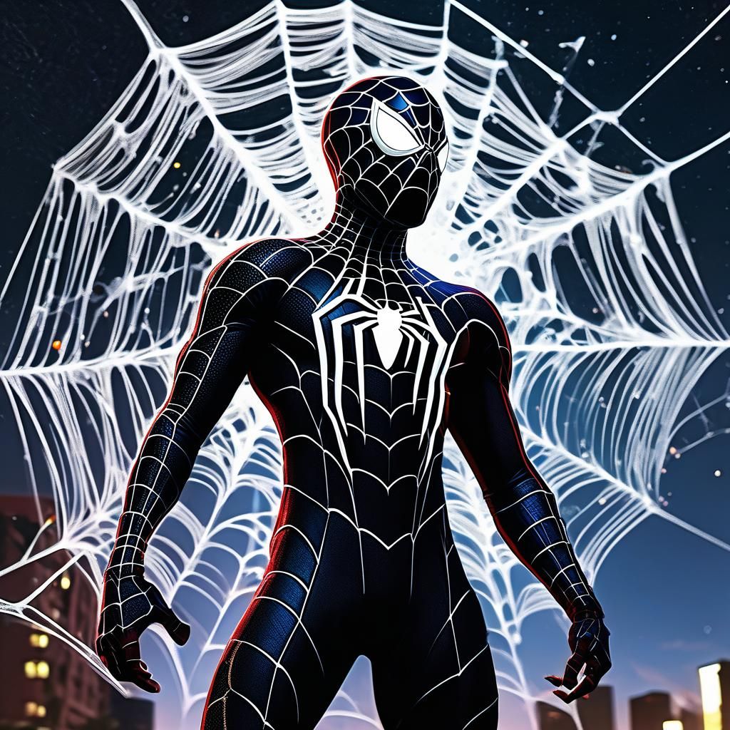 Nebula Warrior Spiderweb Silhouette, Brian Stelfreeze Style