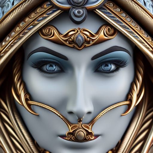 Ornate Goddess, Sinister Fantasy Art in HDR
