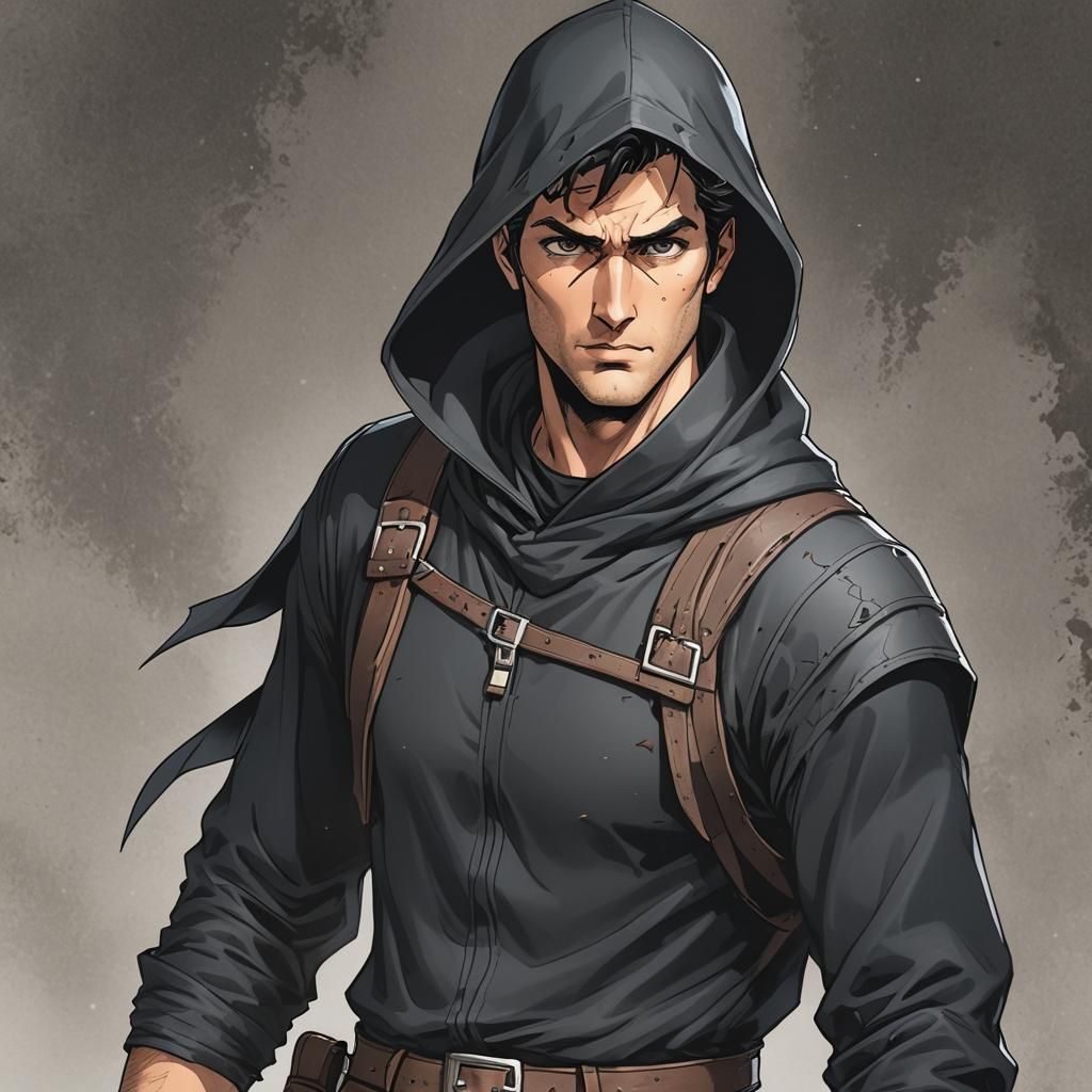 Ash Williams as Medieval Anime Thief