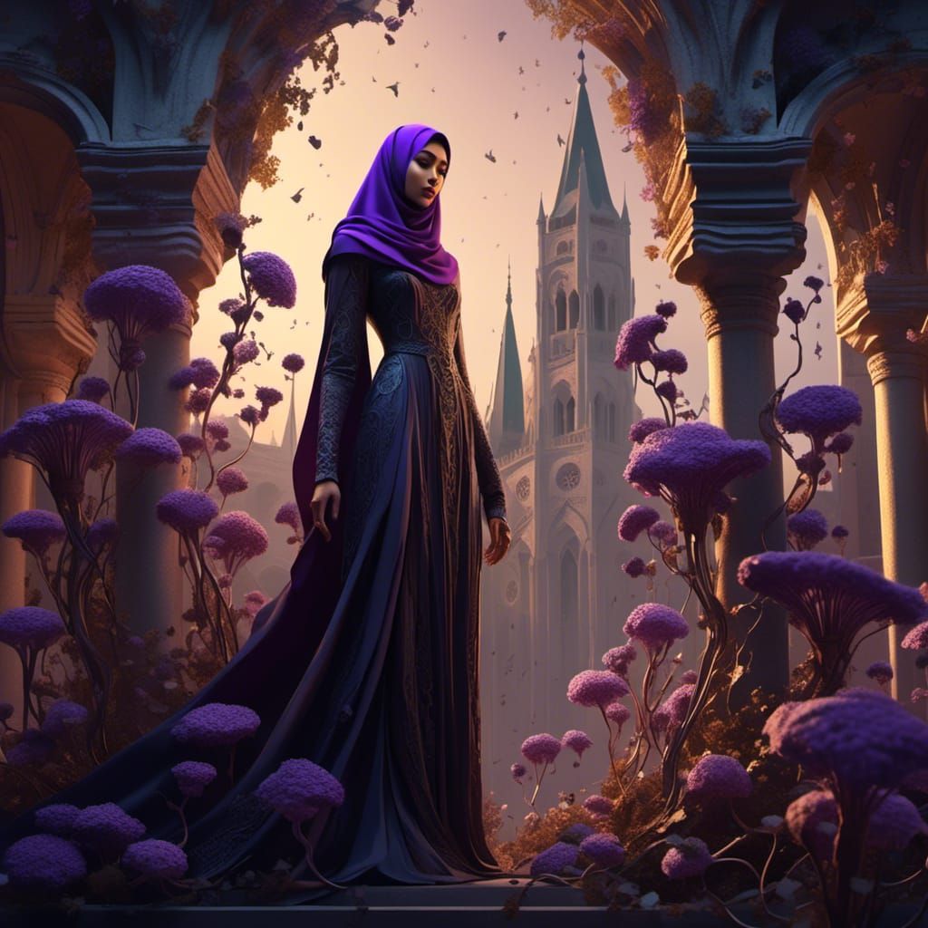 Ethereal Beauty in a Gothic Cathedral