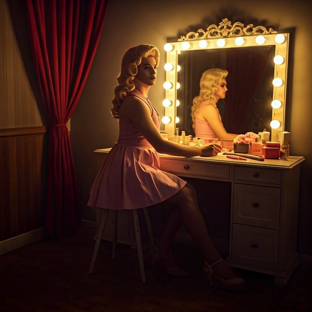 1950s Teenage Siren in Pastel Pink Minidress
