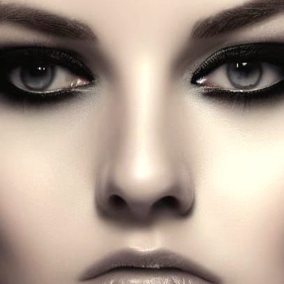 Ethereal Portrait on Dark Background