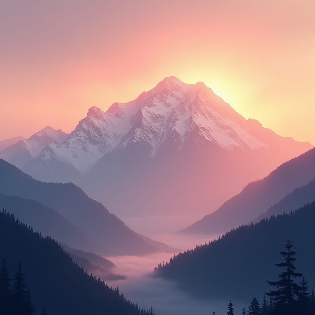 Mountain Sunrise: A Dawn Spectacle