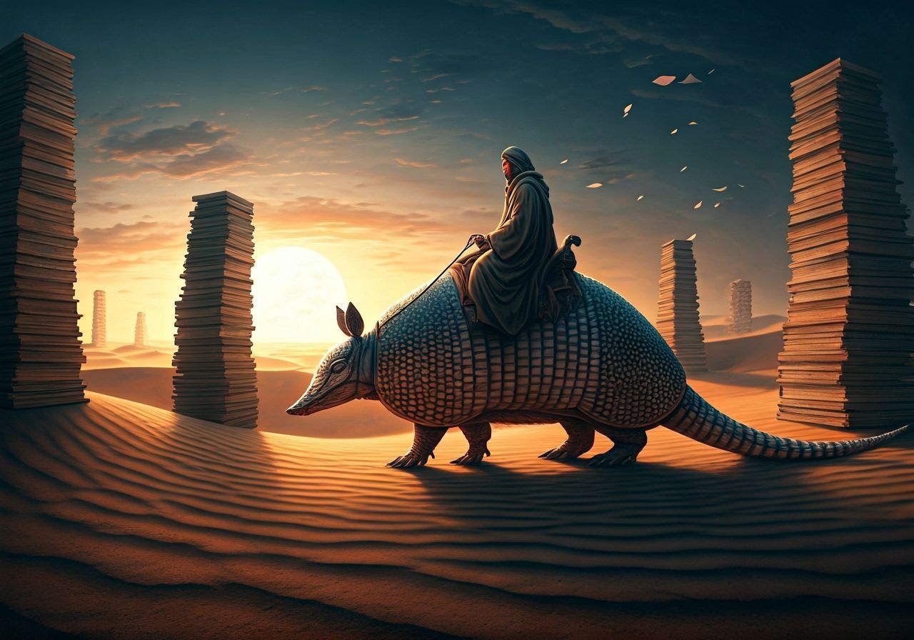 Surreal Desert Scholars on Armadillos: Dreamscape Digital Ar...