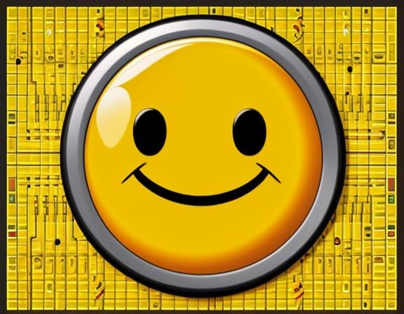 16-Bit Smiley Face Emoticon Retro Graphics