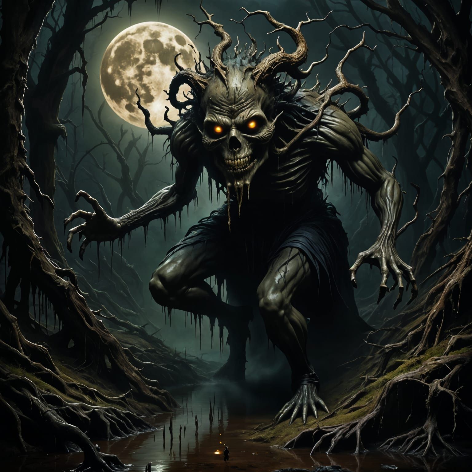 Ethereal Horror Emerges from Haunted Swamp