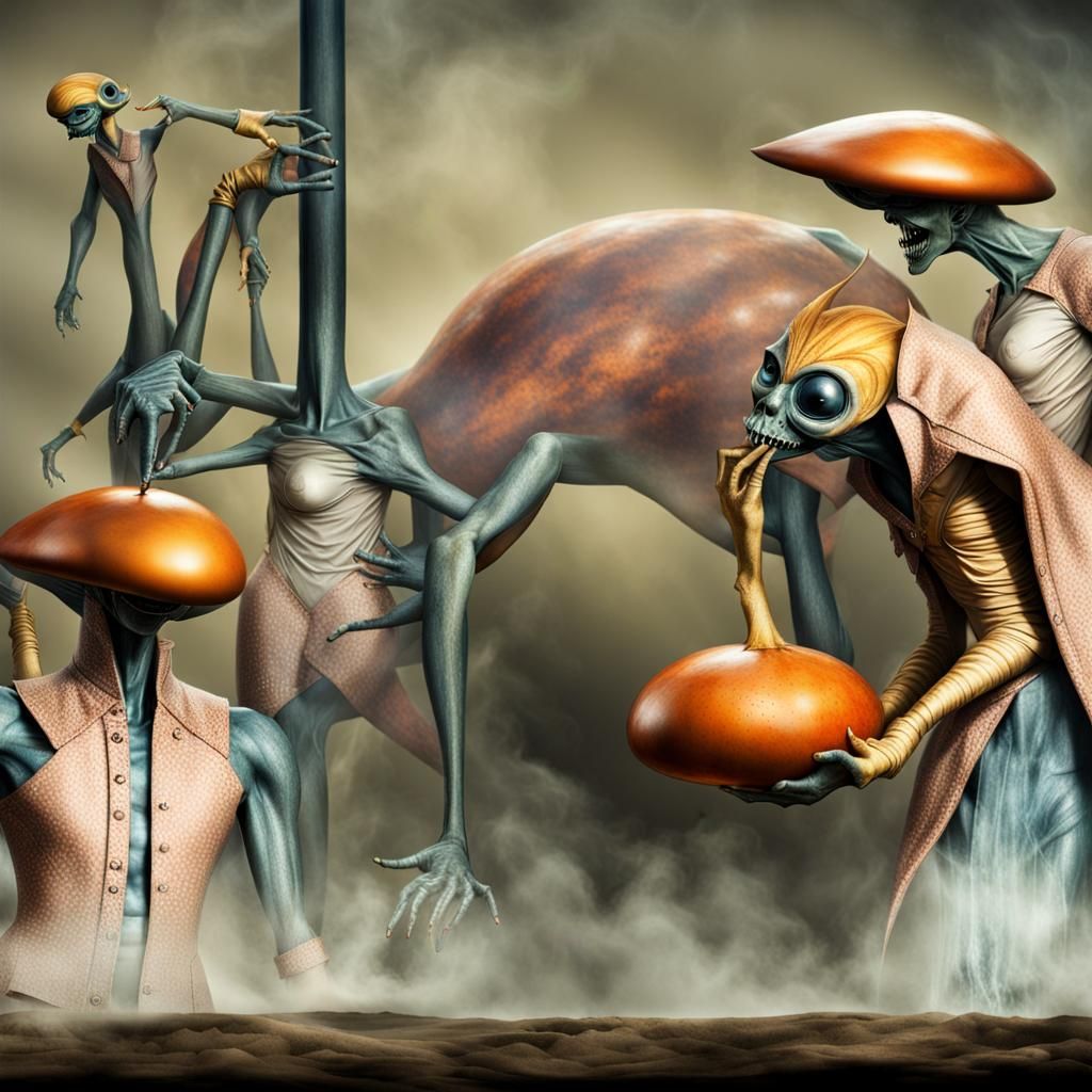 Exuberant Alien Characters in Bizarre Couture