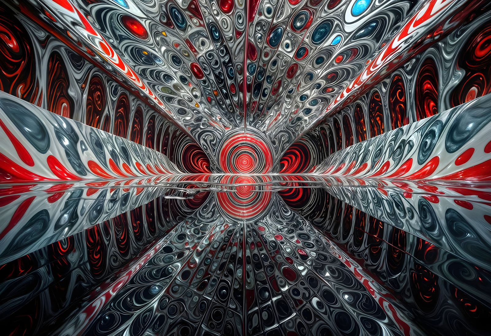 Hyperreal DMT Vision in Abstract Pastel Colors