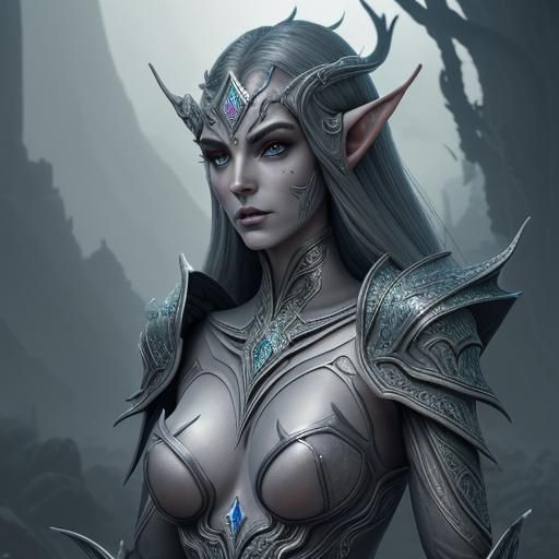 Arcane Altmer High Elf in Symbiotic Armor