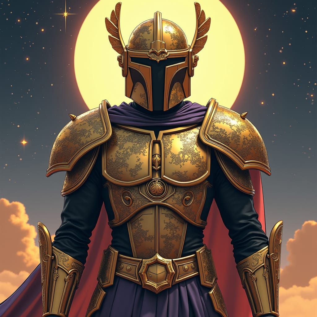 Mandalorian Warrior as Saint Seiya Gold Saint