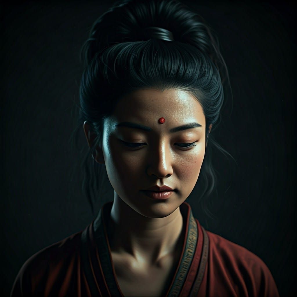 Buddhist Deities in Harmony with Men and Women