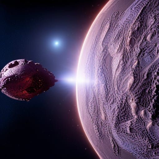 Alien Spacecraft Near Betelgeuse: Cinematic Concept Art