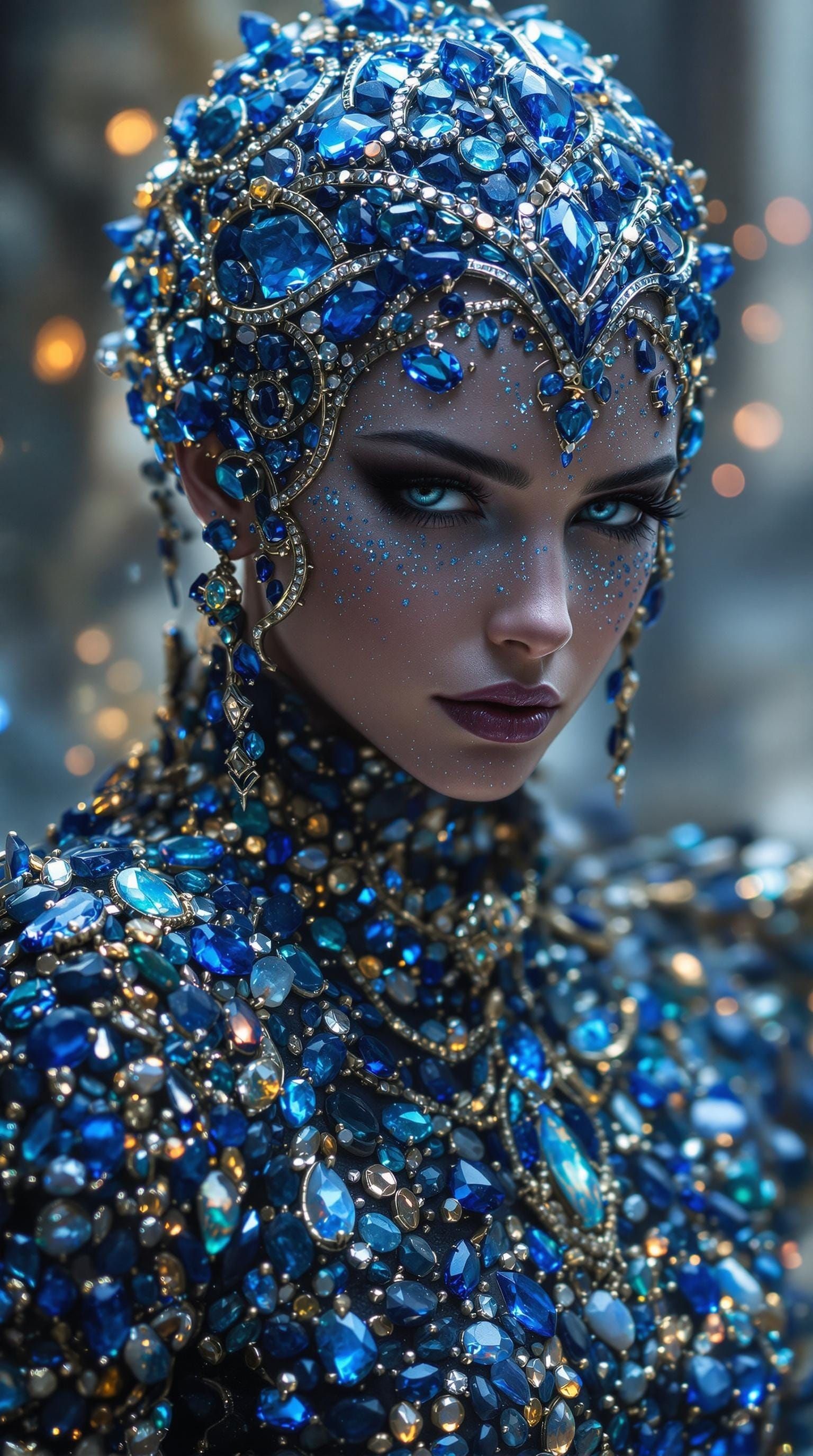 Sapphire Goddess in Dark Souls Aesthetic