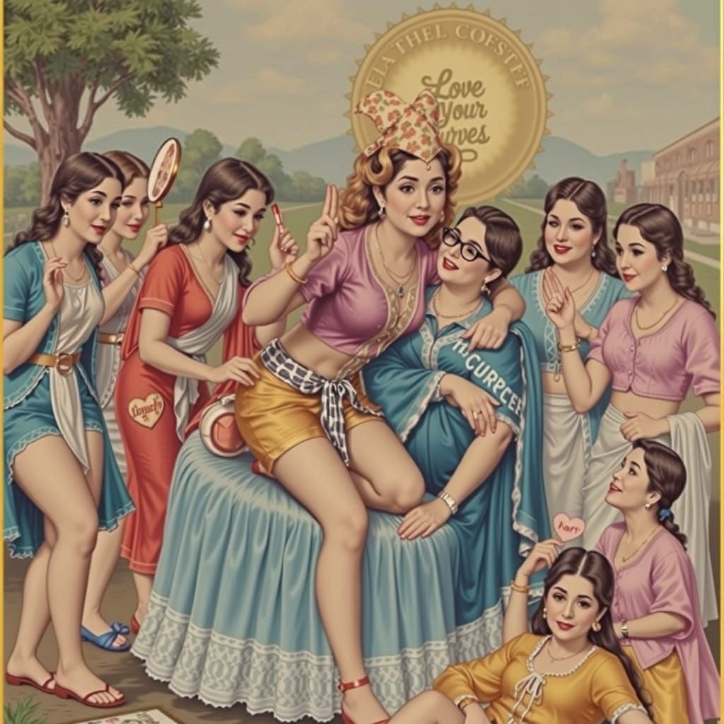 Diverse Women Celebrate Self-Love in Vintage Pin-Up Styles