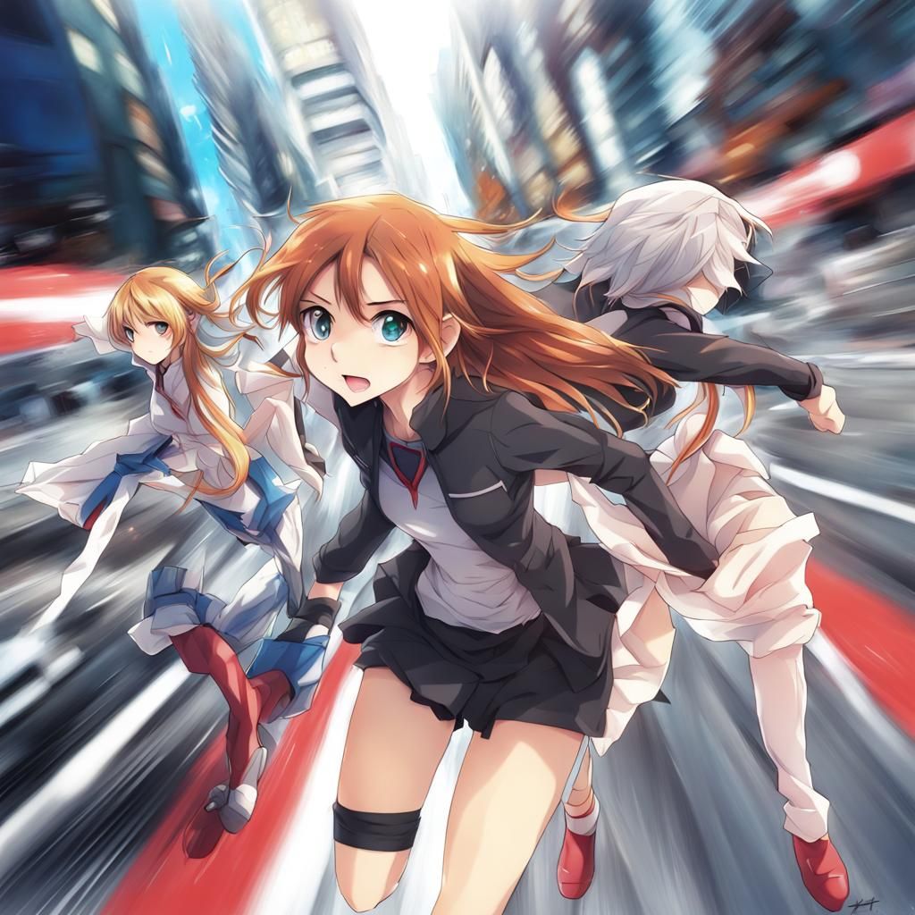 Anime Key Visual Art in Japanese Manga Style