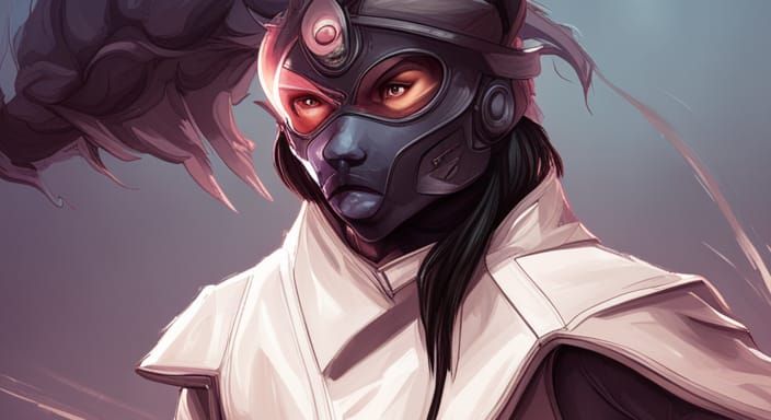 Futuristic Ninja Rat Portrait in 8k Resolution