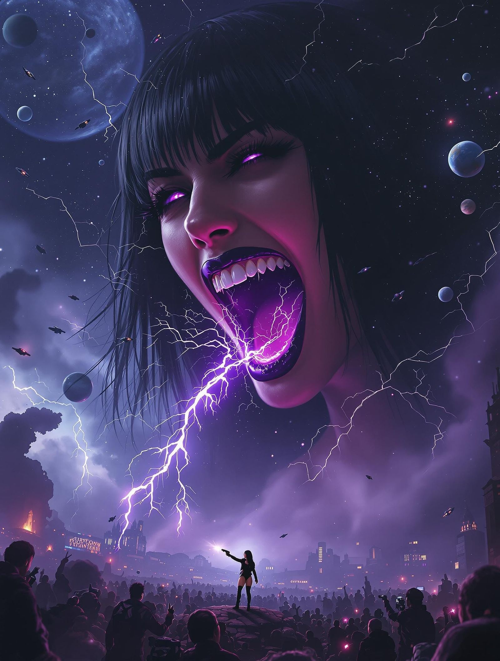 Rhea Ripley as Giantess Dominating the Galaxy