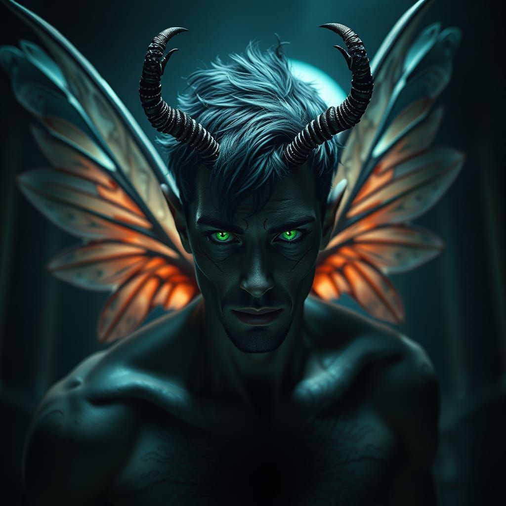 Grotesque Pixie King in Hyperrealistic Style