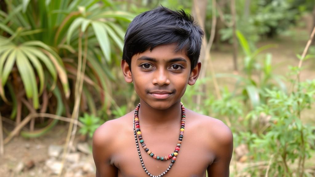 Portrait of a Bastar Adivasi Boy